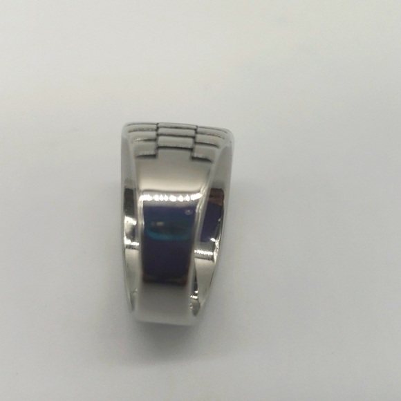 2020- Black Natural Stone Handmade Men's Ring Size 13 1/2 NWT - Picture 6 of 7